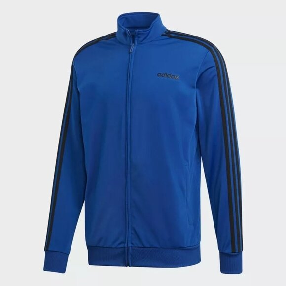 Mens Royal Blue Three Stripes Track Light Weight Jacket - Picture 1 of 7